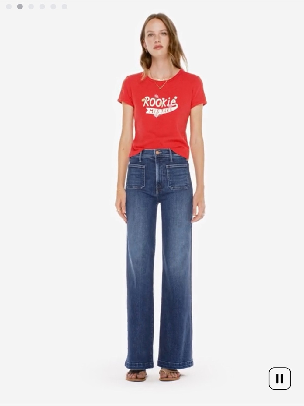 MOTHER The Itty Bitty Ringer ‘Rookie Mistake' Tee Size Small - Picture 2 of 10